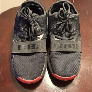 RBX Men's Black Sneakers with Red Soles